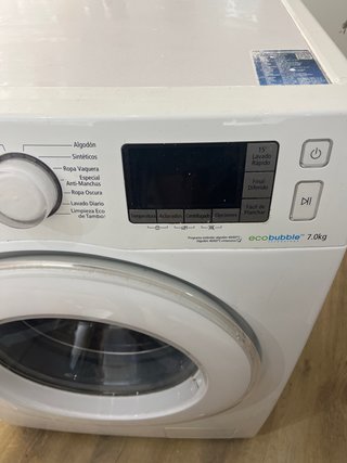 Lavadora Samsung Ecobubble 7kg