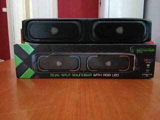 Altavoces Battletron Dual Split RGB LED