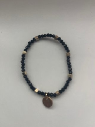 Pulsera BIMBA Y LOLA Negra y Dorada