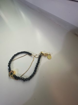 Pulsera BIMBA Y LOLA Negra y Dorada