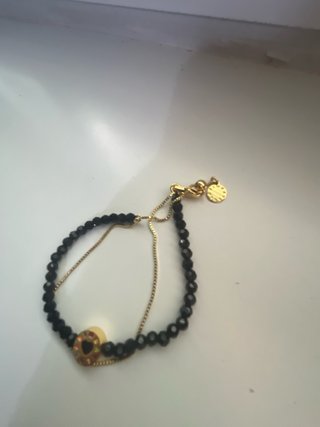 Pulsera BIMBA Y LOLA Negra y Dorada