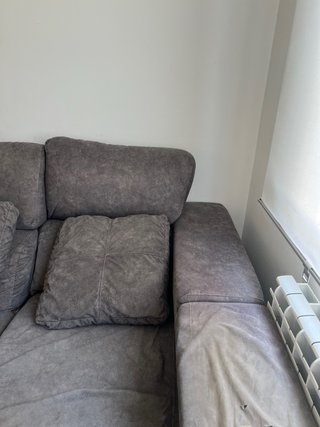 Sofá chaise longue gris 1,5m