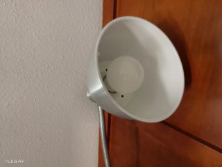 Lampada da terra metallica flessibile