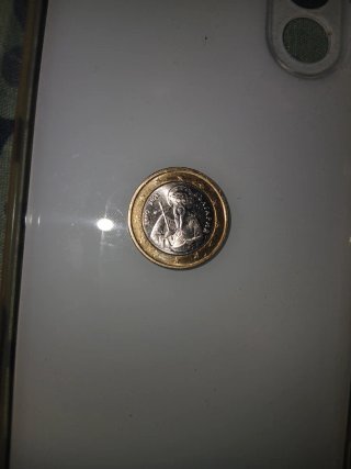 Moneda de 1 Euro con diseño de San Marino