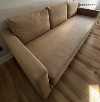 Sofá Cama Beige 3 Plazas