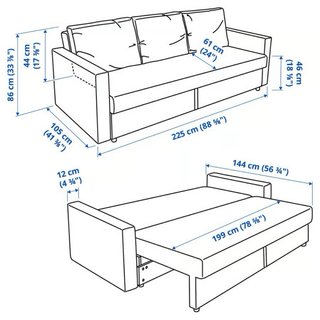 Sofá Cama Beige 3 Plazas