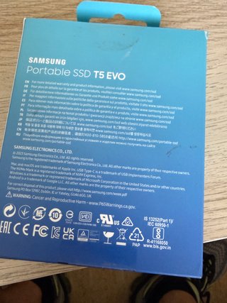 Disco duro SSD externo 2 TB Samsung, T5 EVO, USB