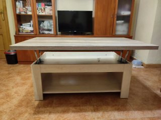 Mesa de comedor elevable madera