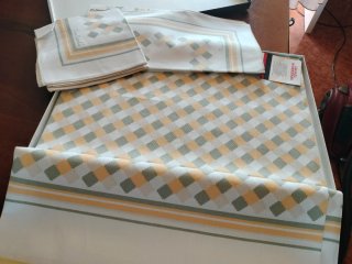 Tovaglia Zucchi con 12 Tovaglioli Pierre Cardin