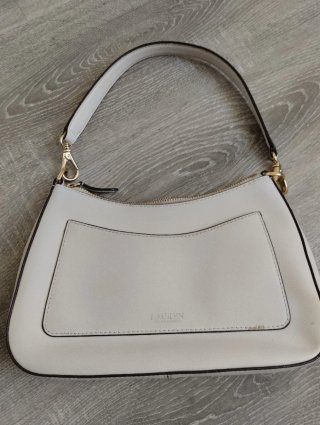 Bolso Piel Danni Mediano Ralph Lauren Blanco