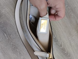 Bolso Piel Danni Mediano Ralph Lauren Blanco