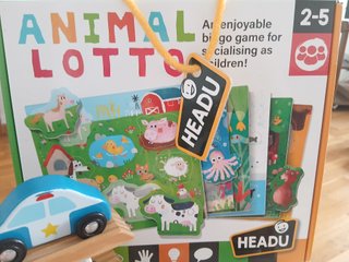 Lote juegos madera y lotería animales