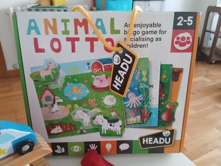 Lote juegos madera y lotería animales