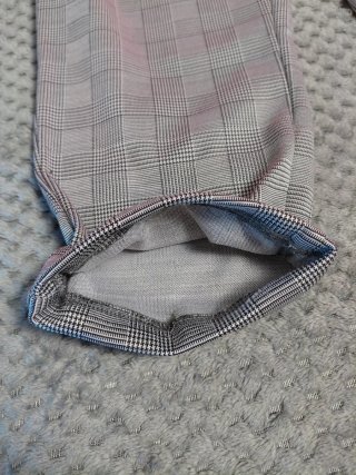 Pantalones de cuadros grises Talla L