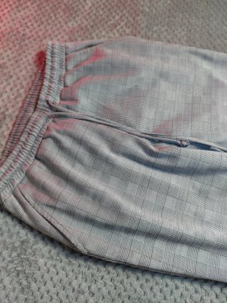 Pantalones de cuadros grises Talla L