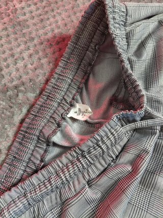Pantalones de cuadros grises Talla L