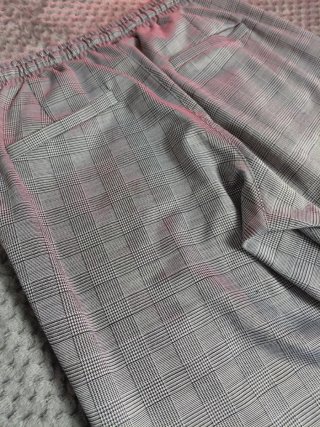 Pantalones de cuadros grises Talla L