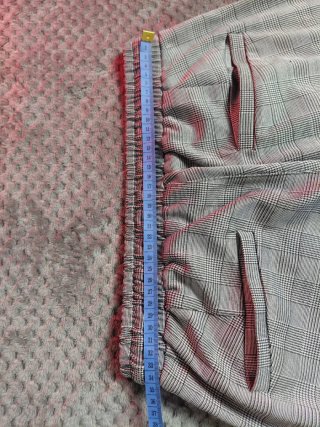 Pantalones de cuadros grises Talla L