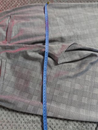 Pantalones de cuadros grises Talla L