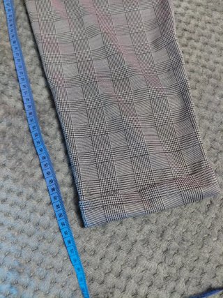 Pantalones de cuadros grises Talla L