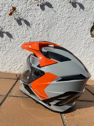 Casco Moto Trail Airoh Bandit Naranja