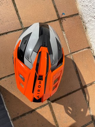 Casco Moto Trail Airoh Bandit Naranja