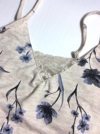 Conjunto top y short lencero floral