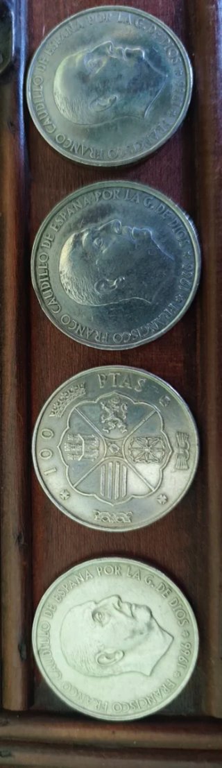 Monedas 100 pesetas Caudillo