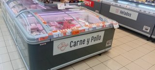 Nevera isla  expositora supermercado