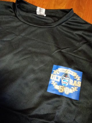 T-shirt con stampa anteriore e posteriore taglia L