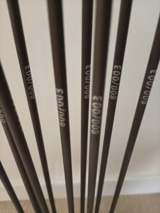 12 frecce in carbonio Spine 800 da 31 pollici