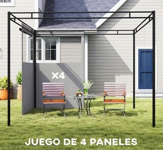 4 Paredes Laterales para Cenador 3x3 m