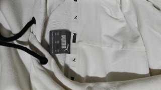Felpa ragazzo Puma bianca