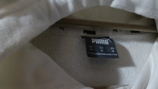 Felpa ragazzo Puma bianca