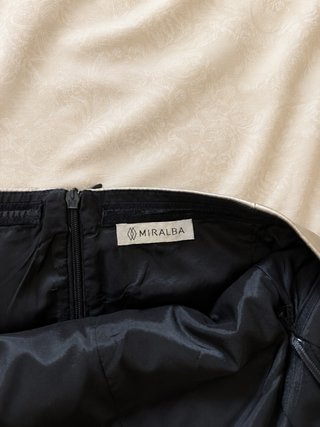 Vestito Miralba effetto pelle champagne