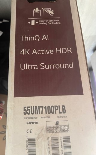 LG 55UM7100PLB - ALEXA Smart TV 4K UHD de 55’