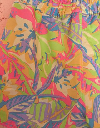 Shorts de baño mujer estampado floral