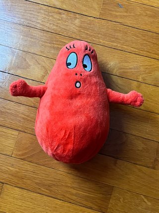 Peluche Barbapapà rosso Barbaforte originale