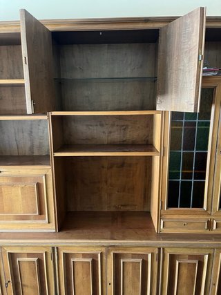 Armario Comedor Grande Madera y Cristal