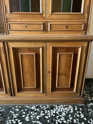 Armario Comedor Grande Madera y Cristal