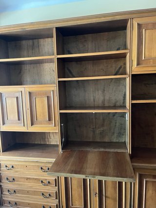 Armario Comedor Grande Madera y Cristal