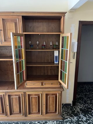 Armario Comedor Grande Madera y Cristal