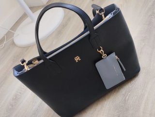 Bolso Tote Tommy Hilfiger Negro/Gris
