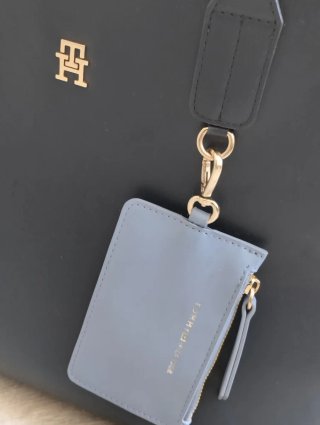 Bolso Tote Tommy Hilfiger Negro/Gris