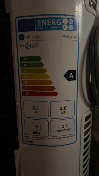 Aire Acondicionado Portátil Blanco