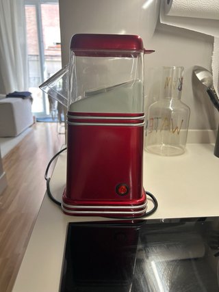 Máquina de Palomitas Nostalgia Eléctrica Roja