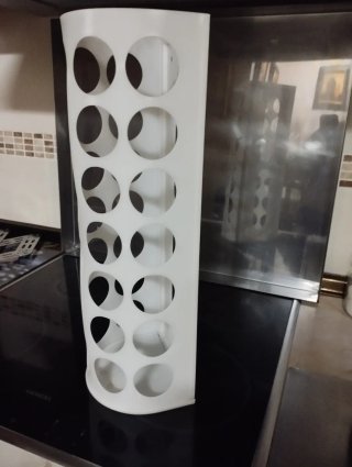 Dispensador bolsas plástico blanco