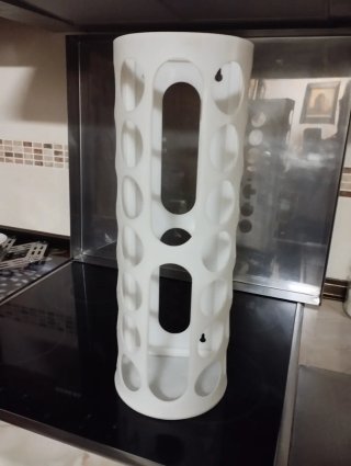 Dispensador bolsas plástico blanco