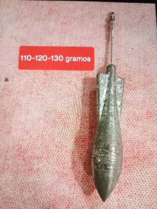 15 plomos de pesca 120 gramos
