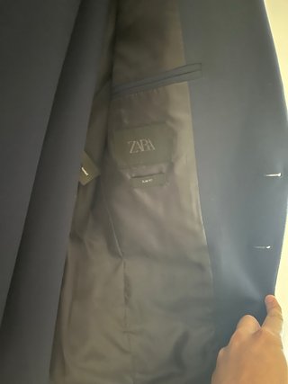 Traje azul Zara